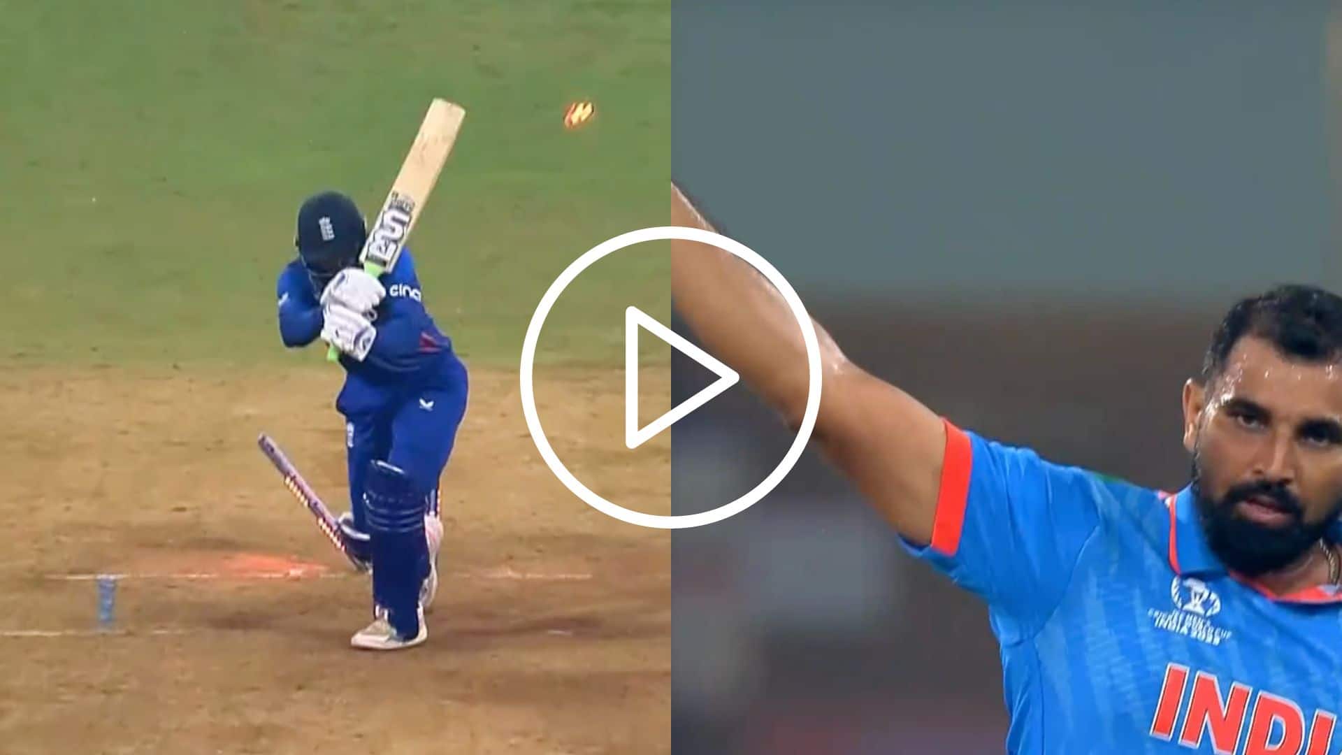 [Watch] Shami Gestures Rashid To Go Back After Castling Him With A Killer Ball